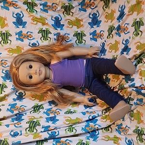 American girl red hair brown eyes